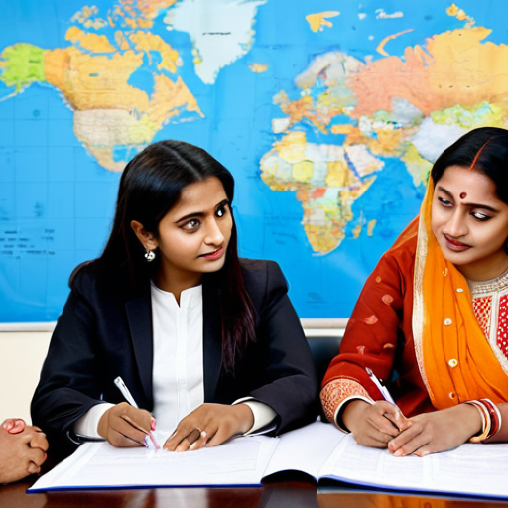 International Contract Negotiation**

"A diverse group of business professionals, including a Bengali businesswoman in a modest salwar kameez, are seated around a conference table reviewing a legal contract, fully clothed, appropriate attire, safe for work. The background is a modern office with global maps and flags, suggesting international collaboration. Focus on the serious but collaborative expressions. The contract document has Bengali script visible. perfect anatomy, natural proportions, professional, modest, family-friendly, high quality, well-formed hands, proper finger count."

**