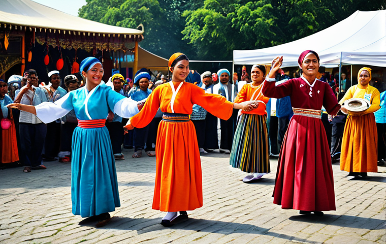 글로벌브릿지와 국제 협력 네트워크 - **Education Technology:** "A diverse group of fully clothed students collaborating on a digital proj...